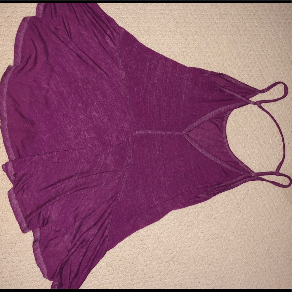 Free People Pink/ Purple Tank Top - Picture 2 of 4